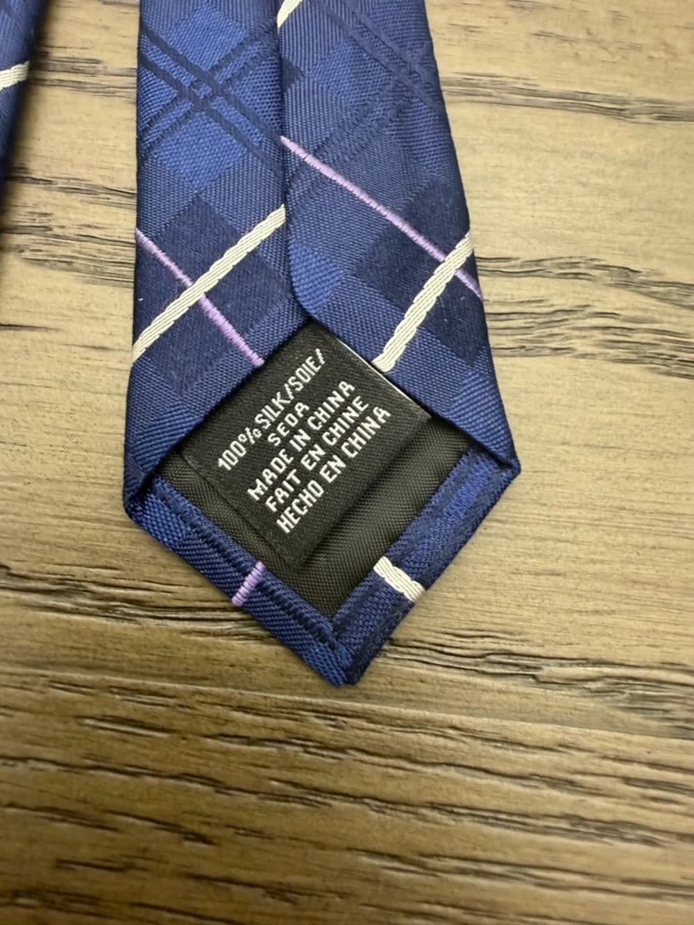 Van Heusen Tie Lot 3 Men’s Neck Ties Blue Gray Silk / Silk Blend